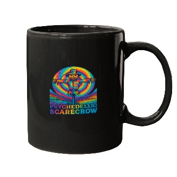 Discover Psychedelic Scarecrow Trippy EDM Rave Festival Mugs