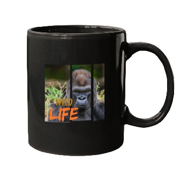 Discover Gorilla Wildlife Portrait Mugs