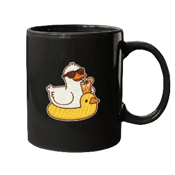 Discover Splendid Duck Relaxing with Sunglasses Mugs