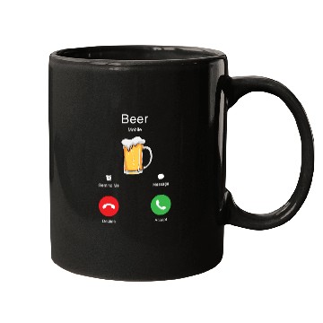 Discover Funny Beer Calling Party Humor Pub Cheers For Men Mugs