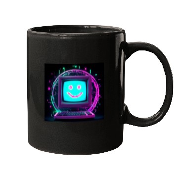 Discover Retro Digital Computer Design Mugs