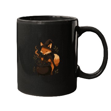 Discover Enchanting Witch Fox Vintage Design Mugs