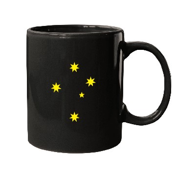 Discover Aussie Green and Gold Southern Cross Mugs