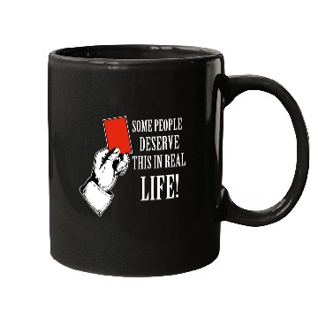 Discover Red card funny designs Mugs