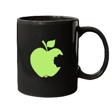 Discover Green Bitten Apple Mugs