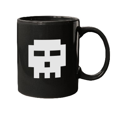 Discover Scott Pilgrim 8-bit Skull Vector Mugs