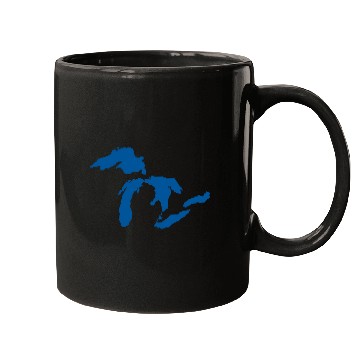 Discover The Great Lakes Design Michigan SIlhouette Vector Mugs