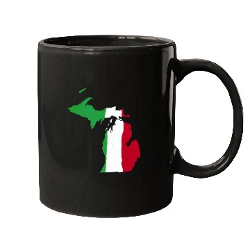 Discover Michigan Italian Italy Flag Pride Mugs