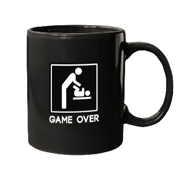 Discover Game Over New Baby for Parent Dad Mugs