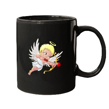 Discover cupid with a halo Mugs