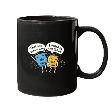 Discover Chemistry joke sodium and neon Mugs