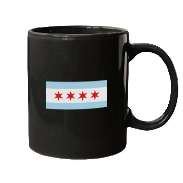 Discover Flag of Chicago Mugs