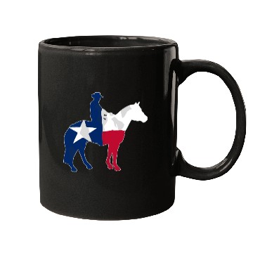 Discover Texas Cowboy Flag Mugs