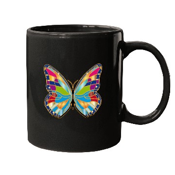 Discover Butterfly patch Mugs