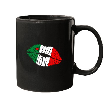 Discover Flag Kiss Lips Italia kb2 Mugs