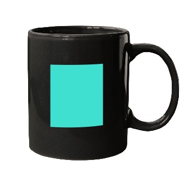 Discover Turquoise Green-Blue Solid Color Mugs