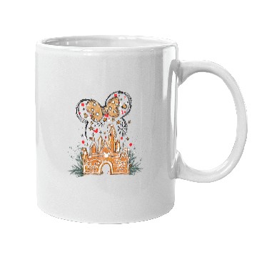 Discover Disney Gingerbread Castle Mugs, Christmas Castle Mugs