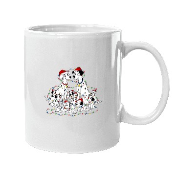 Discover Disney Santa 101 Dalmatians Christmas Lights Mugs