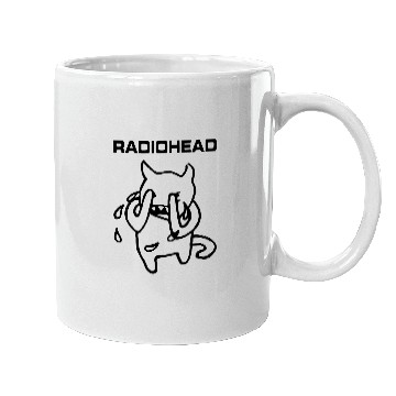 Discover Radiohead Crying Black Devil Mugs