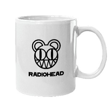 Discover Radiohead Black Smile Head Mugs