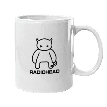 Discover Radiohead Black Fat Devil Mugs