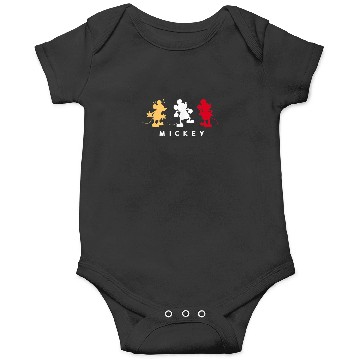 Discover Amazon Essentials Disney Mickey Silhouette Trio Onesies