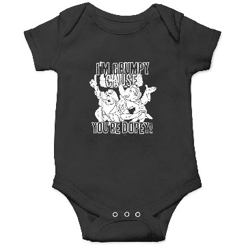 Discover Disneyss Snow White Grumpy Cause You're Dopey Graphic Onesies