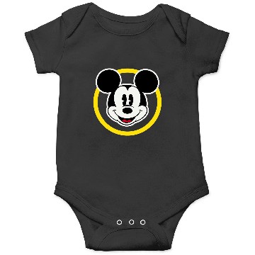 Discover Amazonss Essentials Disney Smiling Mickey in Yellow Circle Onesies