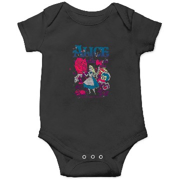 Discover Disneyss Alice In Wonderland Technicolor Distressed Big Poster Onesies