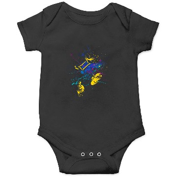 Discover Disney Mickey And Friends Donald Duck Paint Splatter Onesies