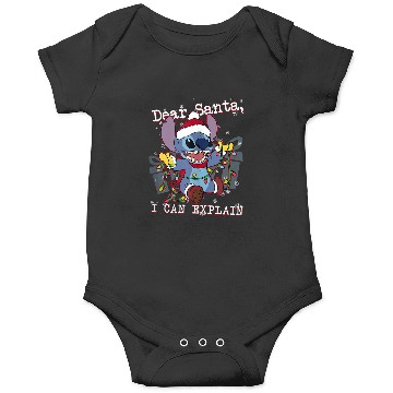 Discover Disneyss Lilo Stitch Christmas Dear Santa I Can Explain Onesies