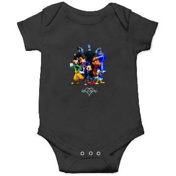 Discover Disneyss Kingdom Hearts Magical Characters Mash Up Chest Logo Onesies