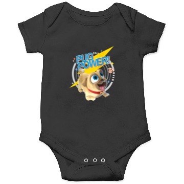 Discover Disneyss Puppy Dog Pals Pug Power Rolly Playful Chest Logo Onesies