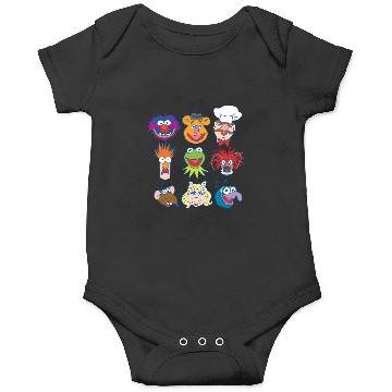 Discover Disney The Muppets Classic Characters Group Shot Logo Onesies