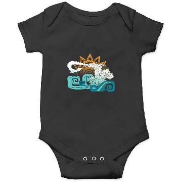 Discover Disney Moana Maui Hook Surf and Sun Gradient Graphic Onesies