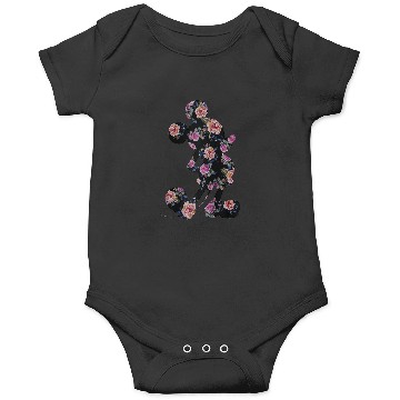 Discover Disney Floral Mickey Raglan Baseball Tee Onesies
