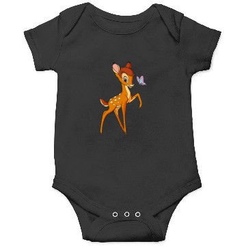 Discover Disney Bambi Young Bambi Classic Cute Happy Pose Logo Onesies