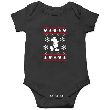 Discover Disney White Mickey Mouse Holiday Onesies