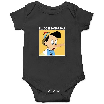 Discover Disney Pinocchio I'll Do It Tomorrow Onesies