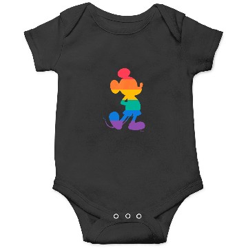 Discover Disney Mickey Mouse Pride Classic Pose Rainbow I Onesies