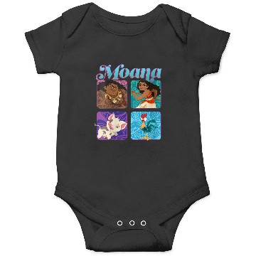 Discover Disneyss Moana Pua Maui Hei Hei Retro Box Up Chest Panels Onesies