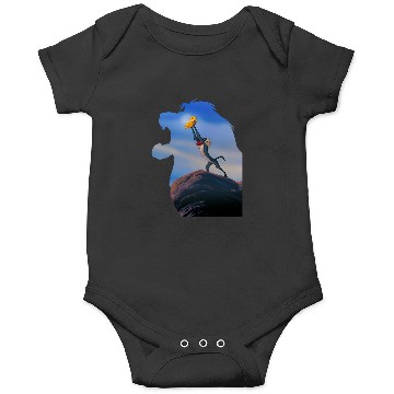 Discover Disney Lion King Mufasa Silhouette Pride Rock Rafiki Simba Onesies