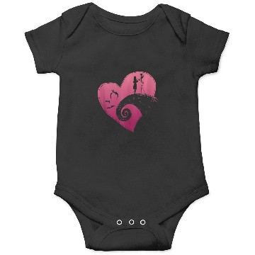 Discover Disneys nightmare bee christmas jack and sally Hearts Onesies