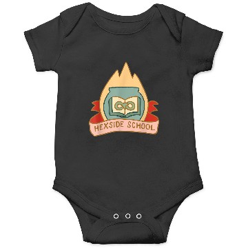 Discover Disney The Owl House Hexside School Flame Big Chest Logo Onesies