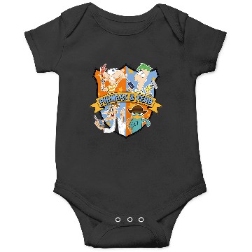 Discover Disney Phineas And Ferb Main Characters Emblem Logo Onesies