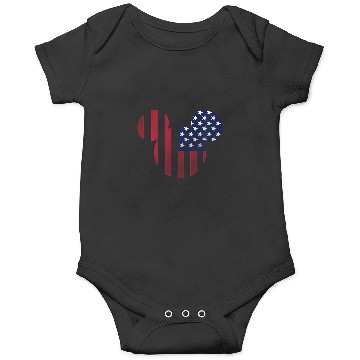 Discover Disney Mickey Mouse Americana Ears Shape Onesies