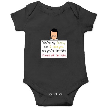Discover Youre All Terrible  : Bobs Burgers Family Shirt, Bobs Burgers Vintage Onesies