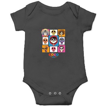 Discover Disney Pixars Coco Main Characters Group Shot Chest Panels Onesies