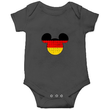 Discover Disney Mickey Mouse Logo Germany Flag Fill Onesies