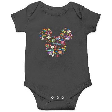 Discover Disneyss Pride Collection Rainbow Mickey Mouse Icon Doodles Onesies